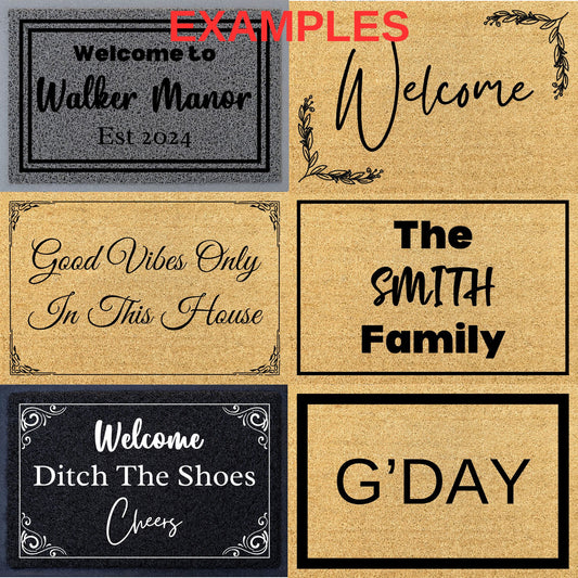 Build A Front Doormat - Choose Fonts and Border