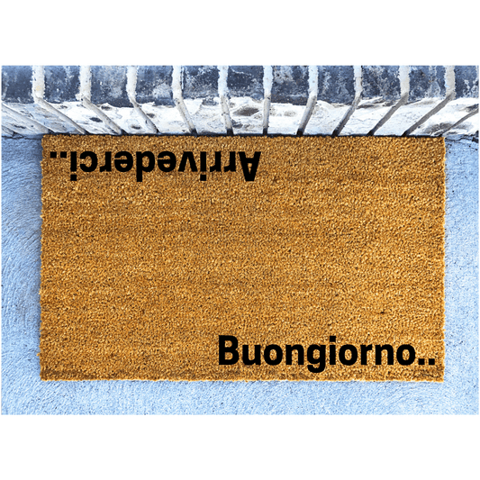 Buongiorno Arrivederci  doormat