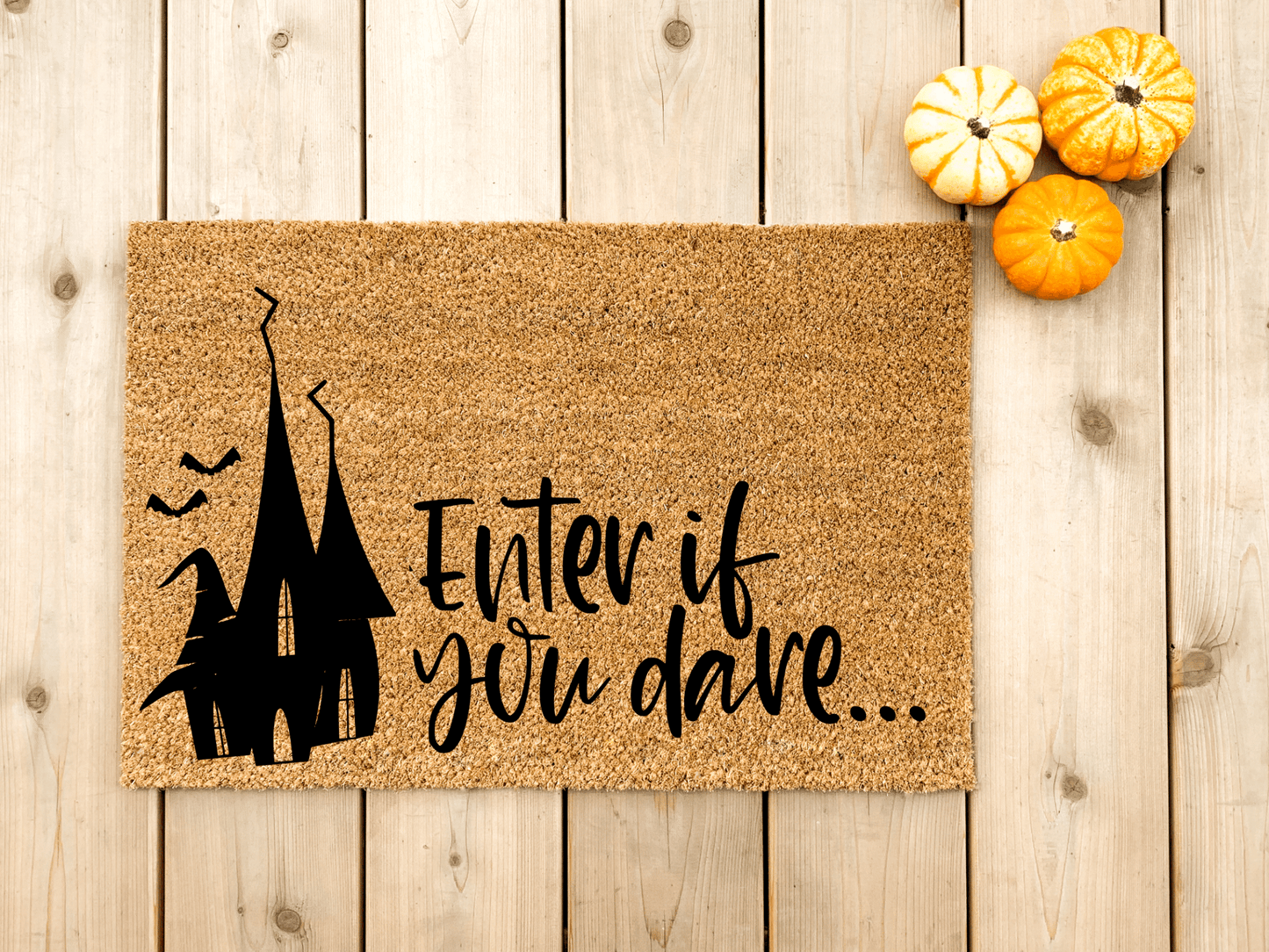Halloween doormat. Enter if you dare - Personalised Doormat Australia
