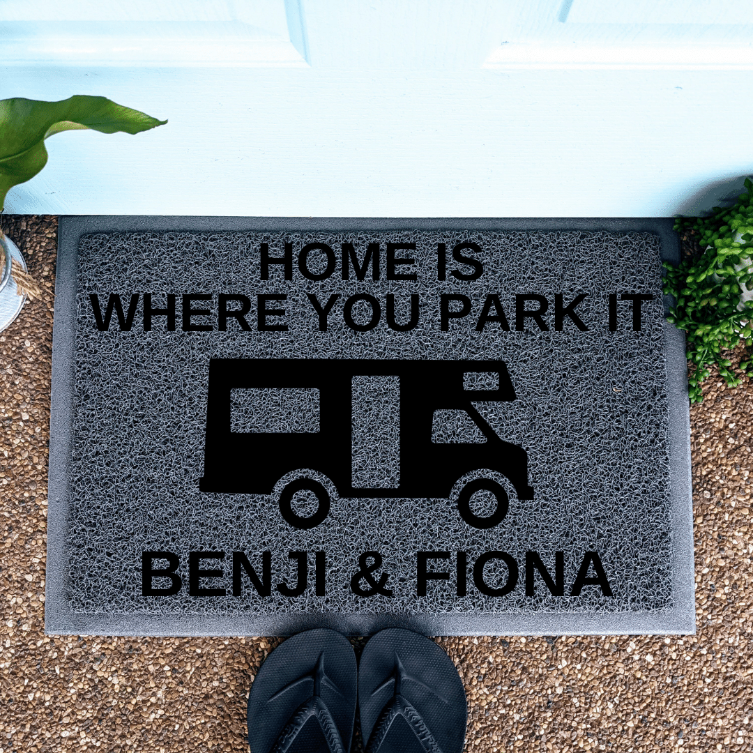 Home is where you park it Motorhome Doormat