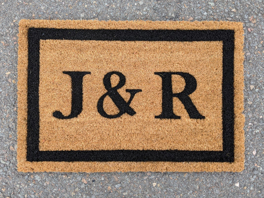 Initals Front Door Mat