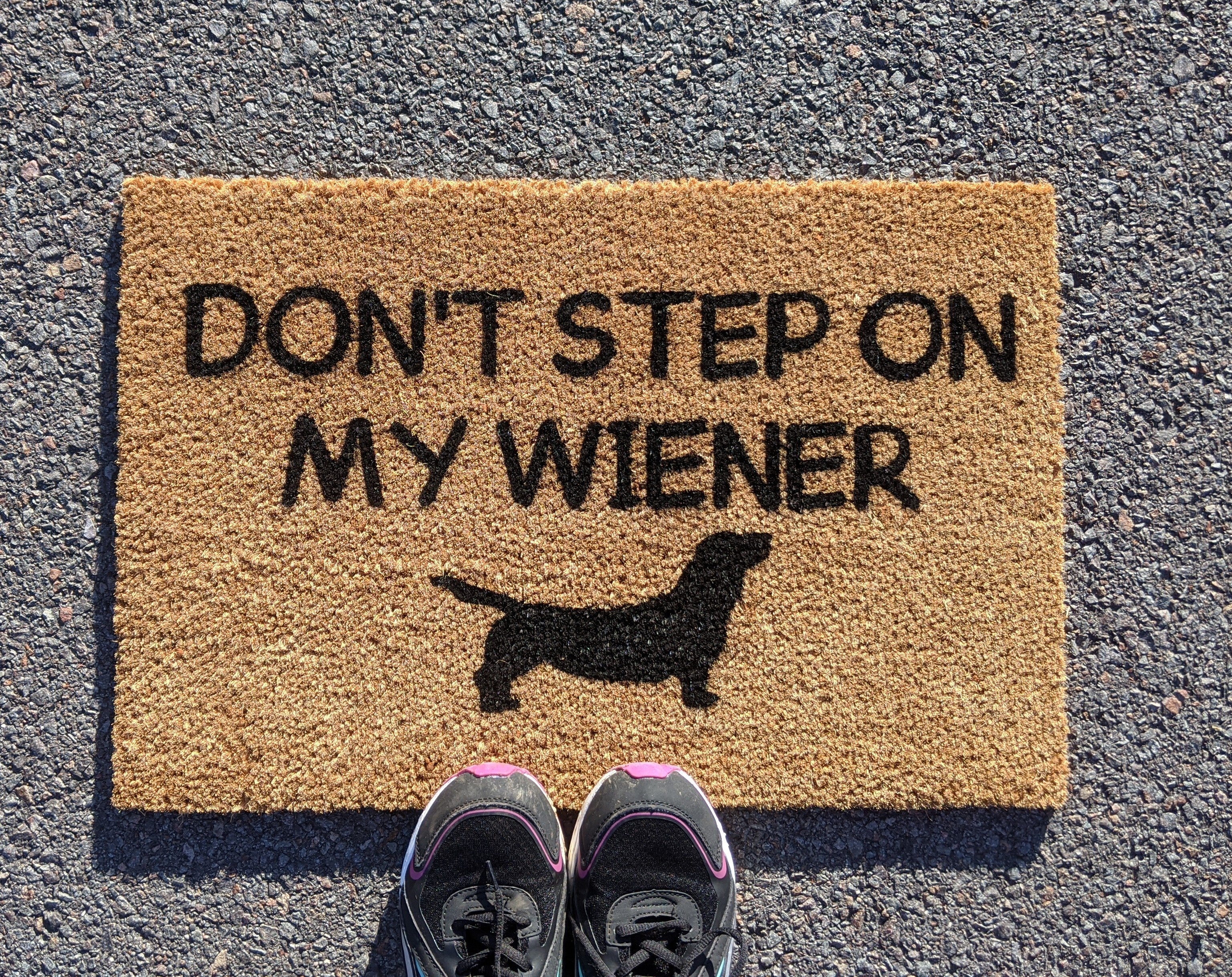 Don't Trip Over My Wiener Doormat Weiner Doormat 