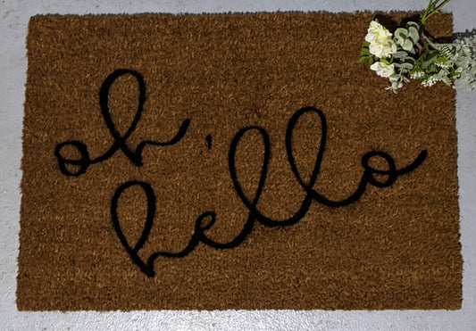 Oh Hello 👋 - Personalised Doormat Australia