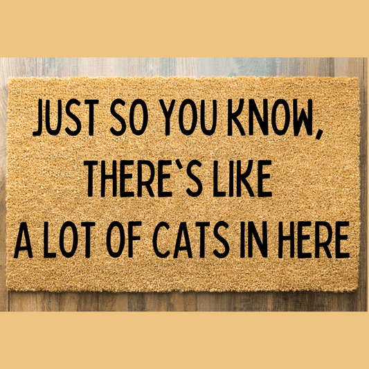Just so you know there is a lot of cats here doormat