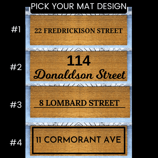 LONG custom doormat
