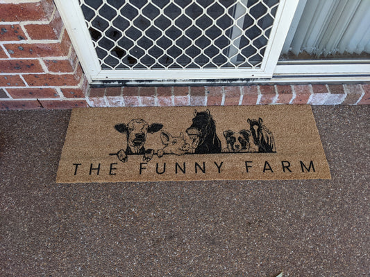 double door doormat