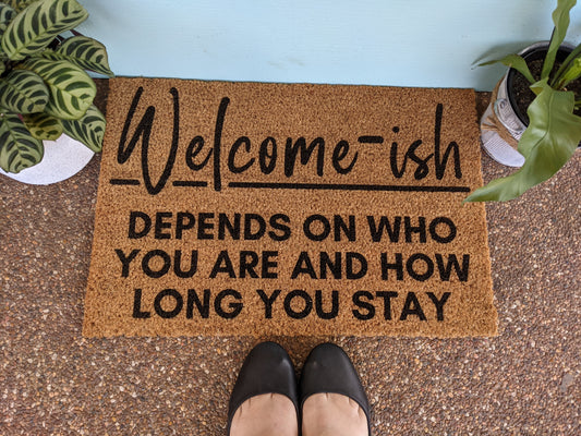 Welcome-ish doormat