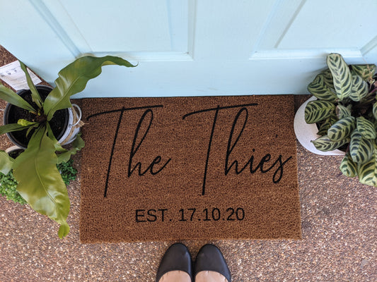 FAMILY NAME FRONT DOORMAT