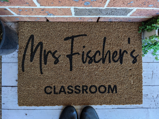 Classroom Teachers Doormat Personalised