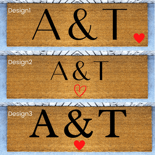 Initials  doormat