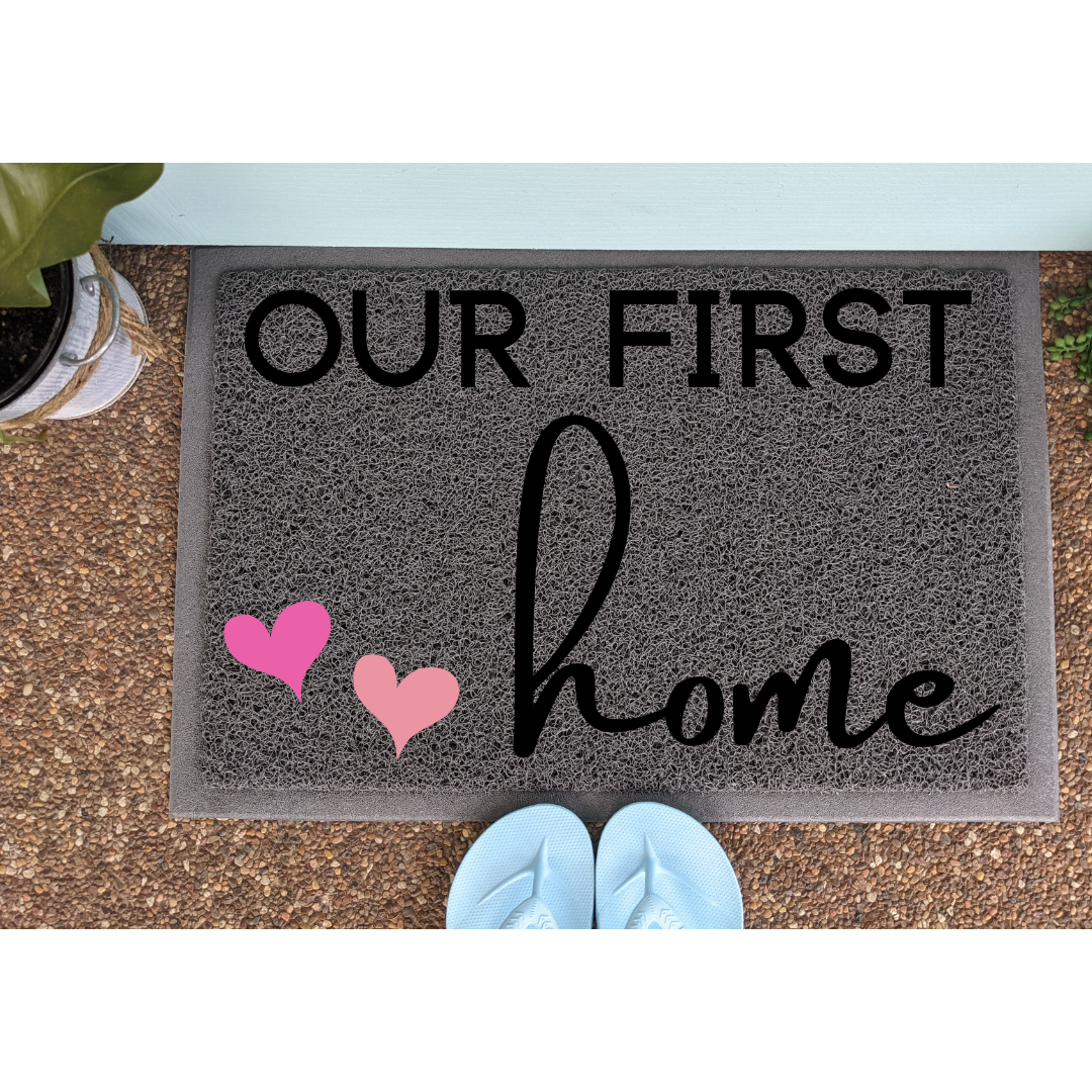 Welcome To Our First Home Doormat | VictoryStore