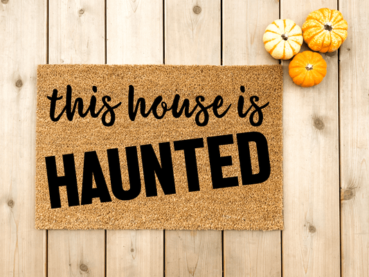 Haunted House doormat - Personalised Doormat Australia