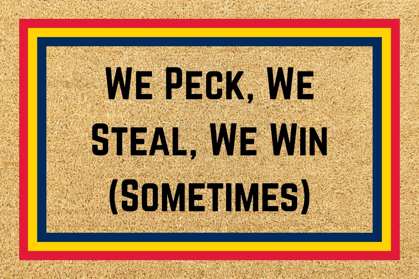 Your Words on an AFL Team Footy Doormat