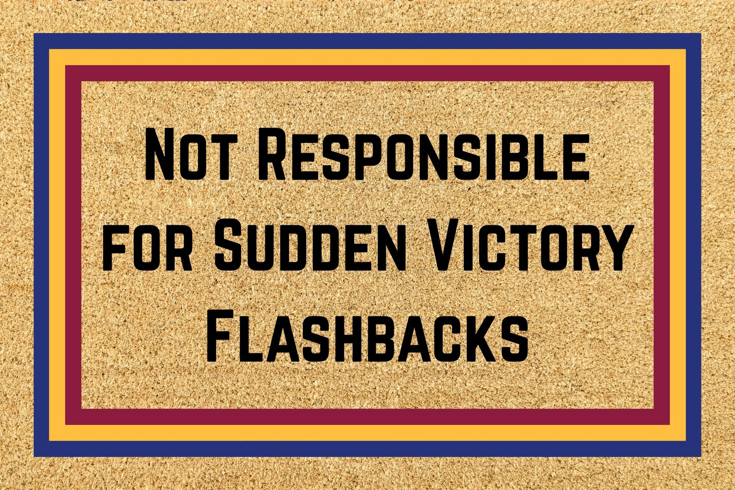 Your Words on an AFL Team Footy Doormat