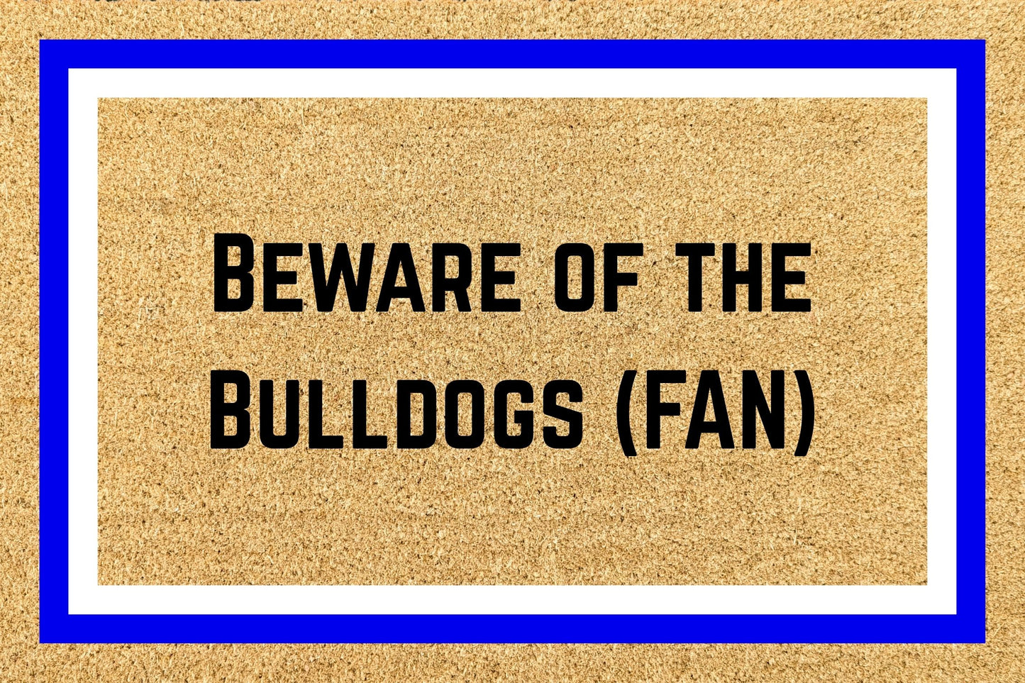 Your Words on an NRL Team Footy Doormat