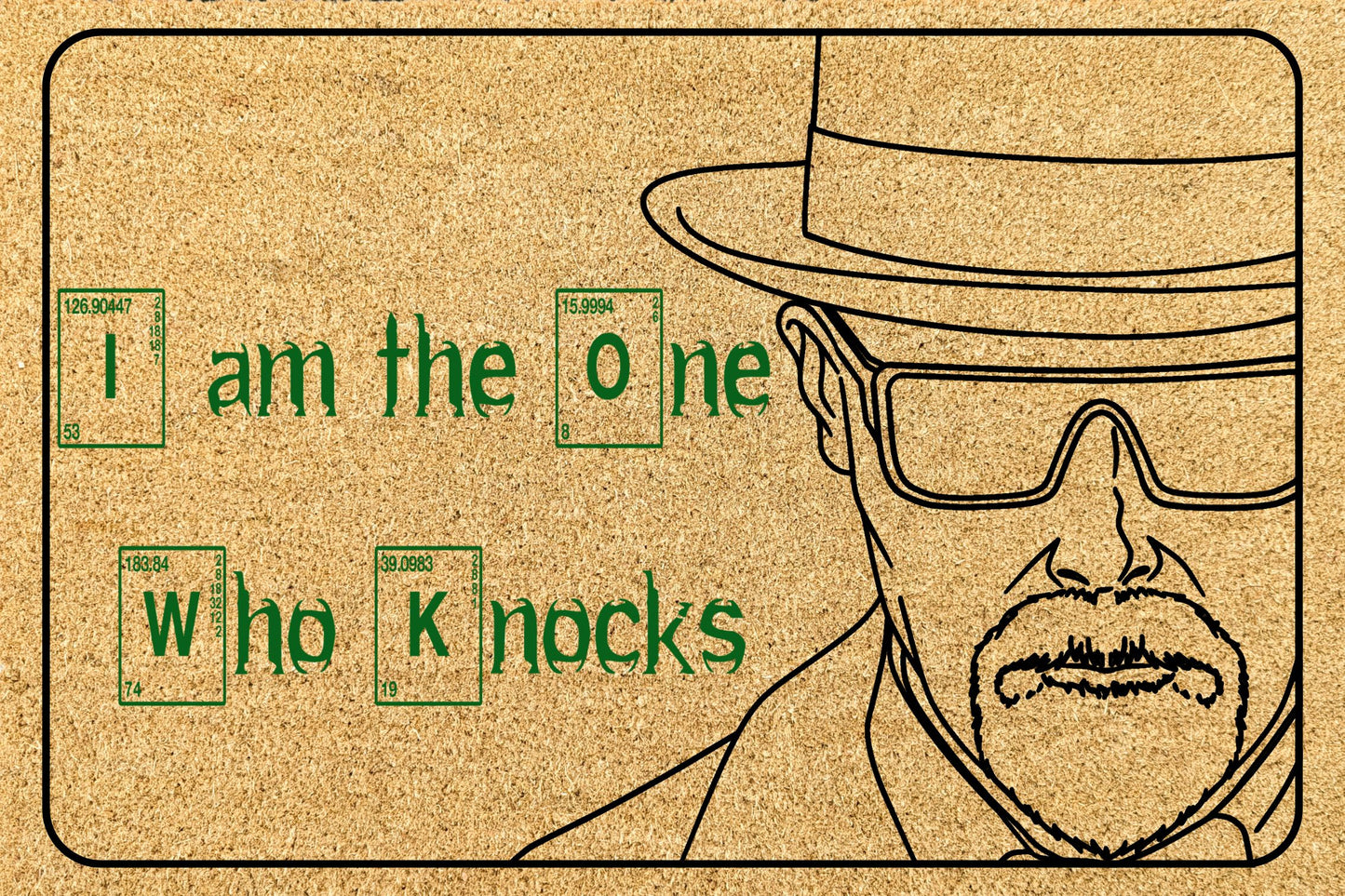 I am the one who knocks coir breaking bad doormat