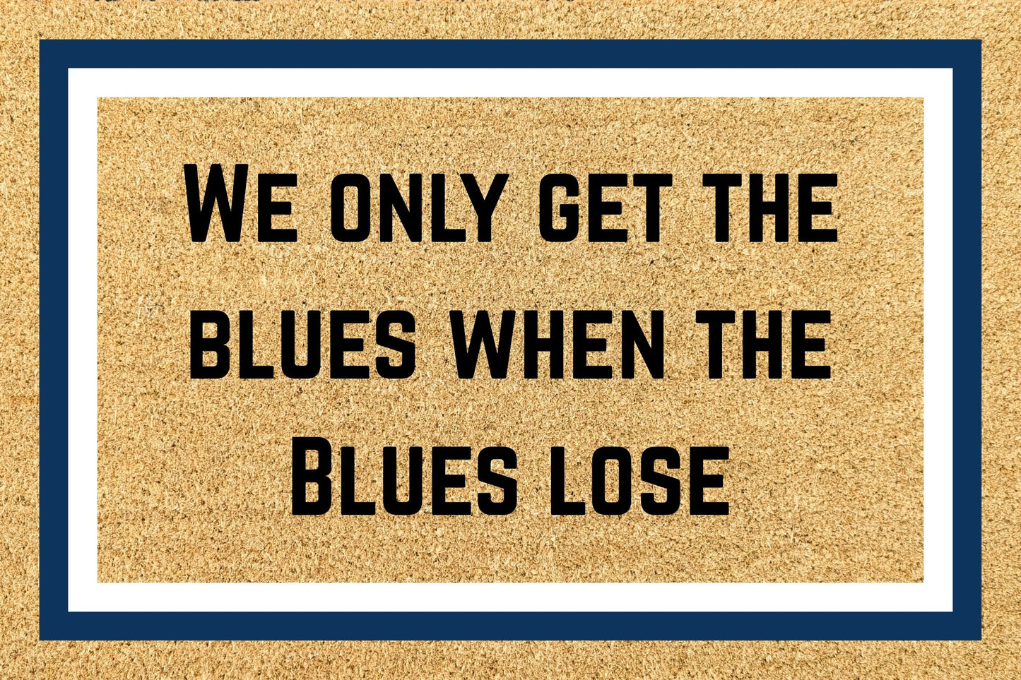 Your Words on an AFL Team Footy Doormat