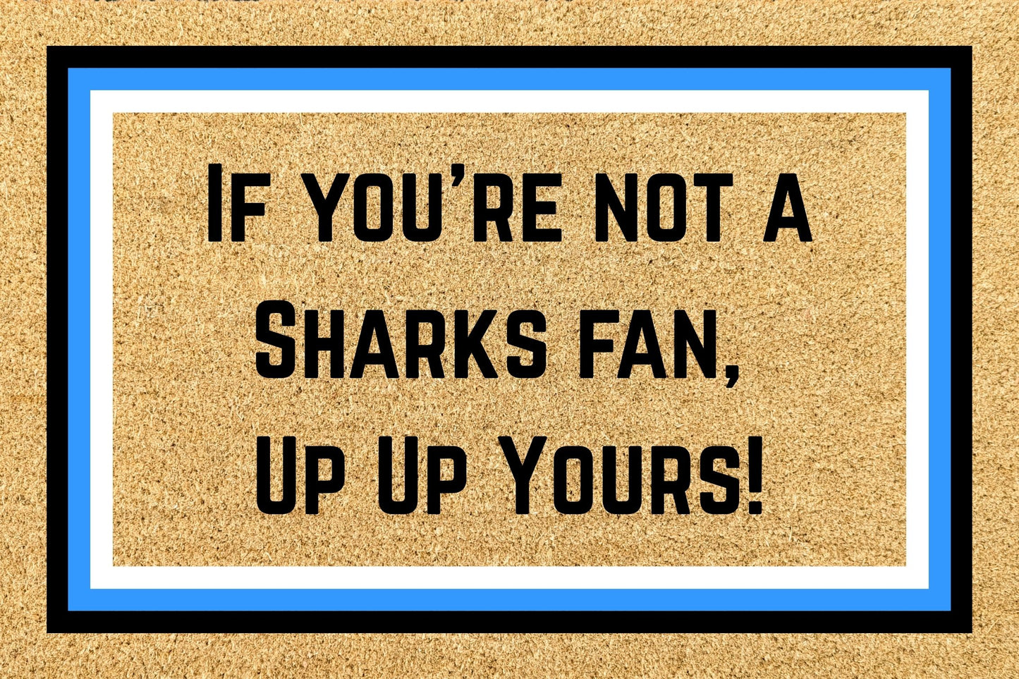 Your Words on an NRL Team Footy Doormat