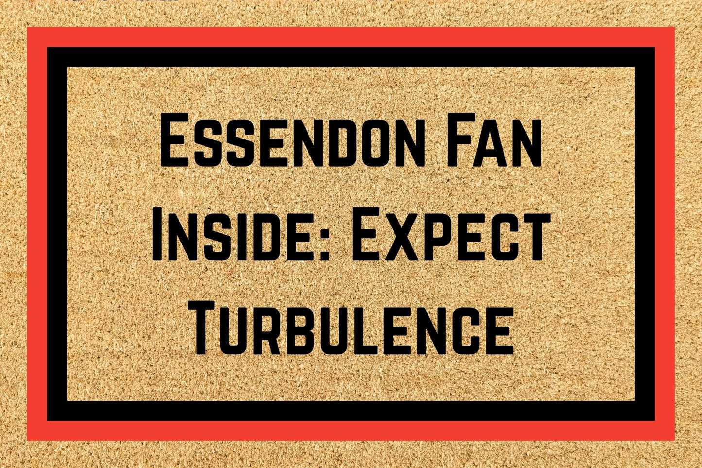 Your Words on an AFL Team Footy Doormat