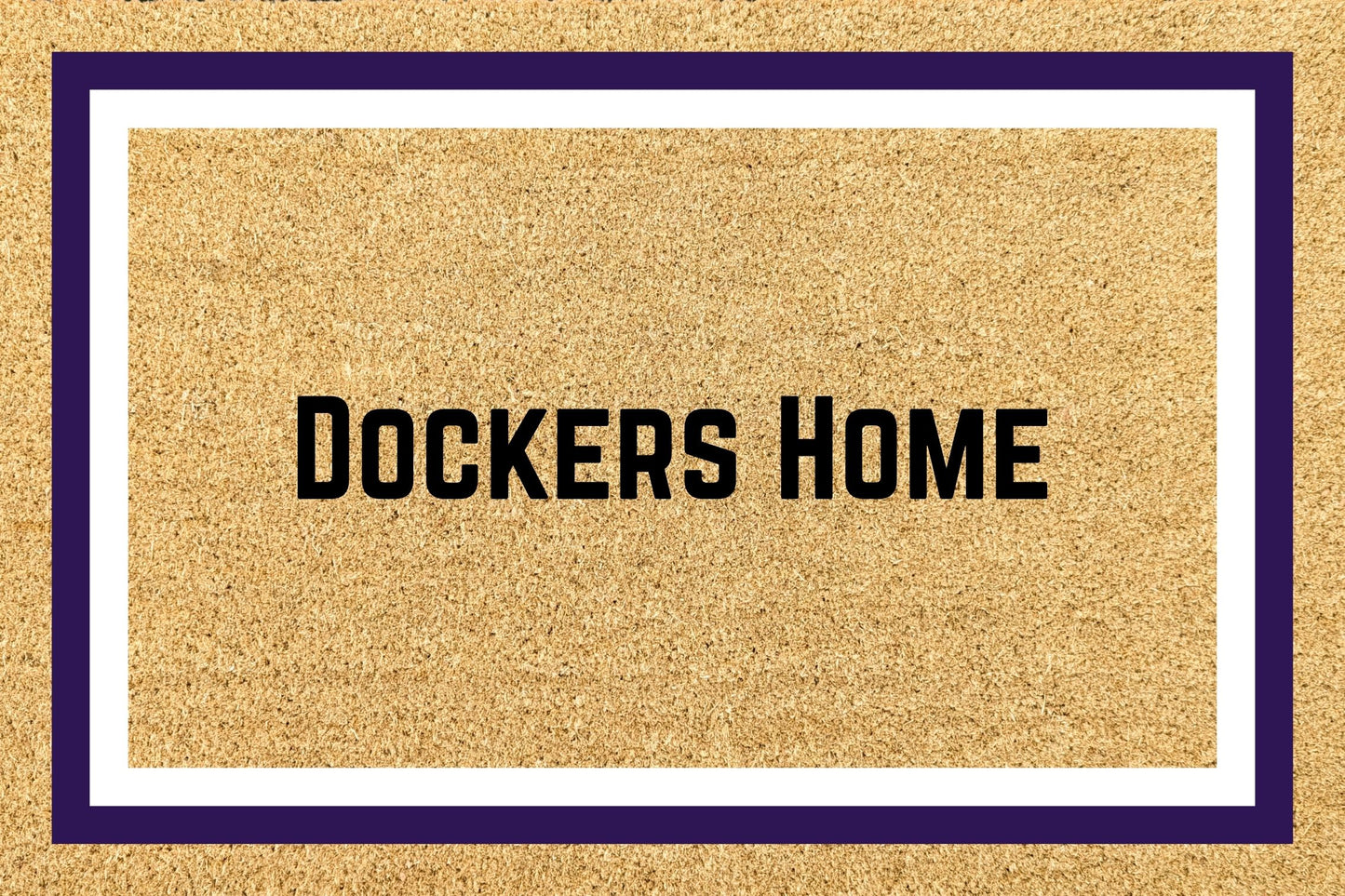 Your Words on an AFL Team Footy Doormat