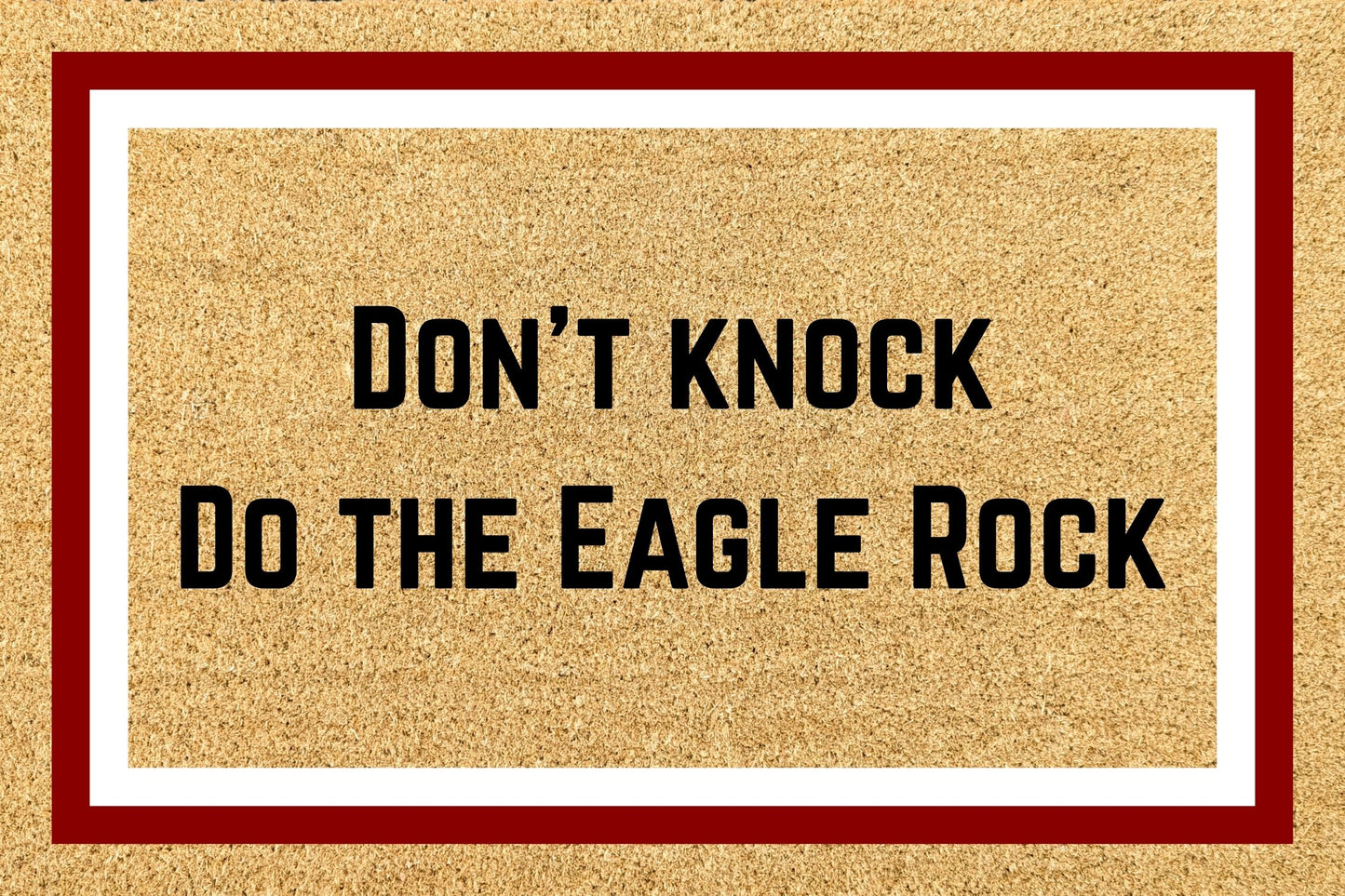 Your Words on an NRL Team Footy Doormat