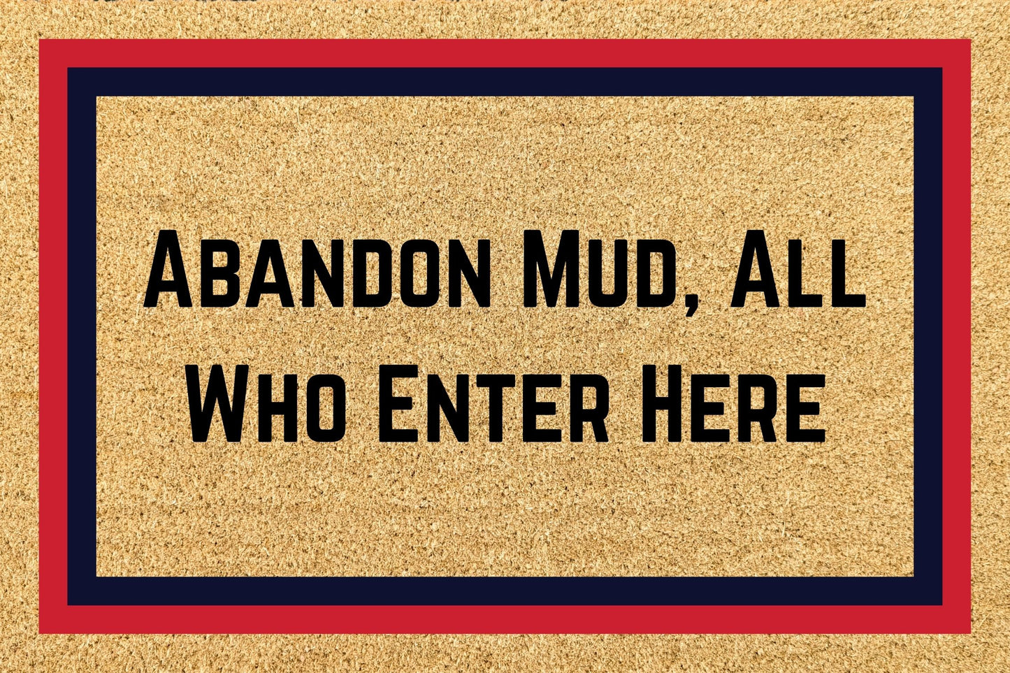 Your Words on an AFL Team Footy Doormat