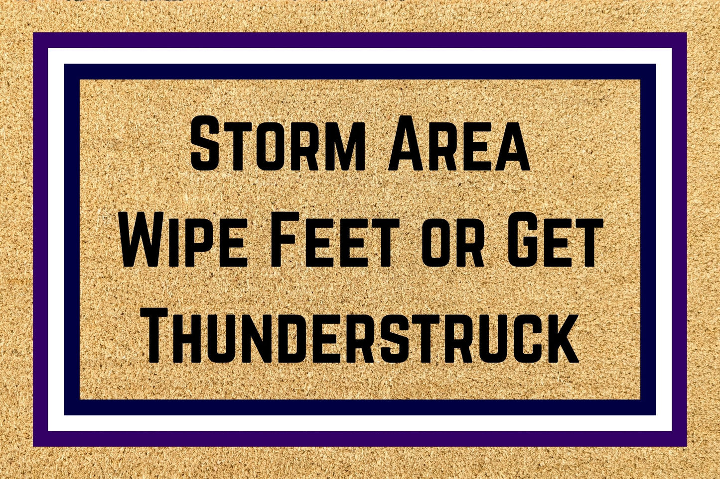 Your Words on an NRL Team Footy Doormat