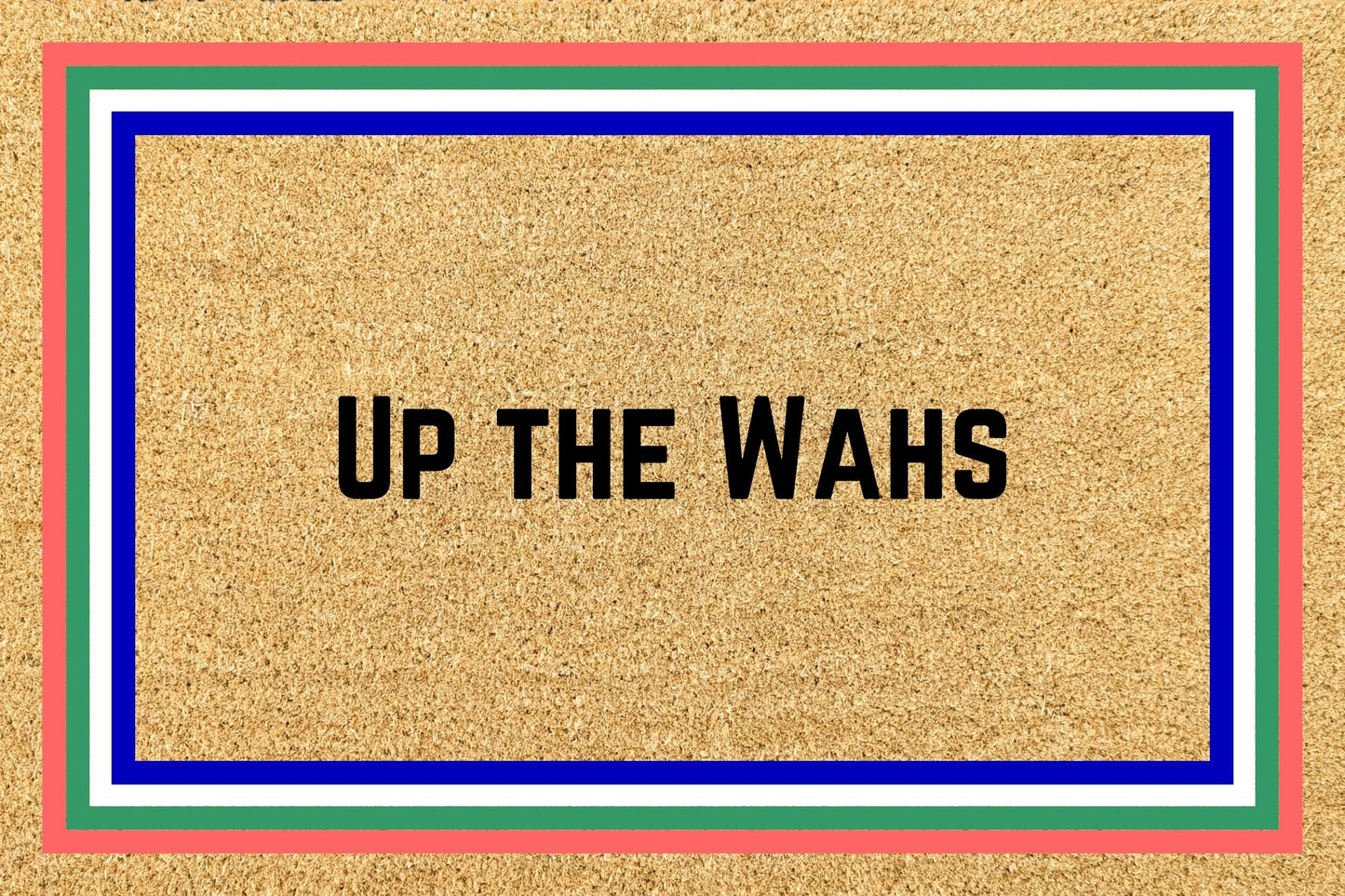 Your Words on an NRL Team Footy Doormat