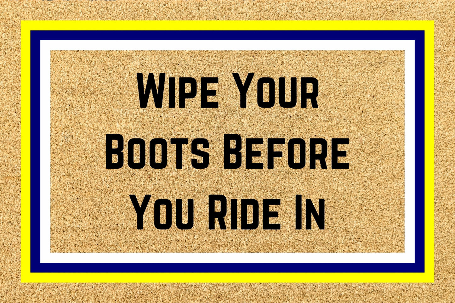 Your Words on an NRL Team Footy Doormat