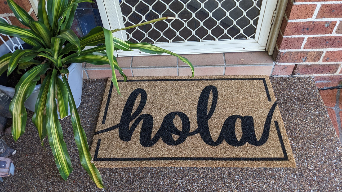 HOLA Doormat Script