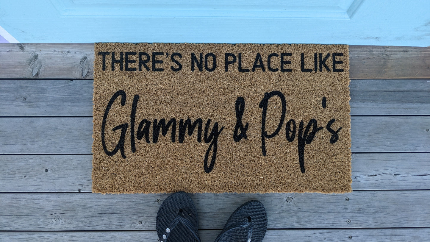 There's no place like personalised doormat