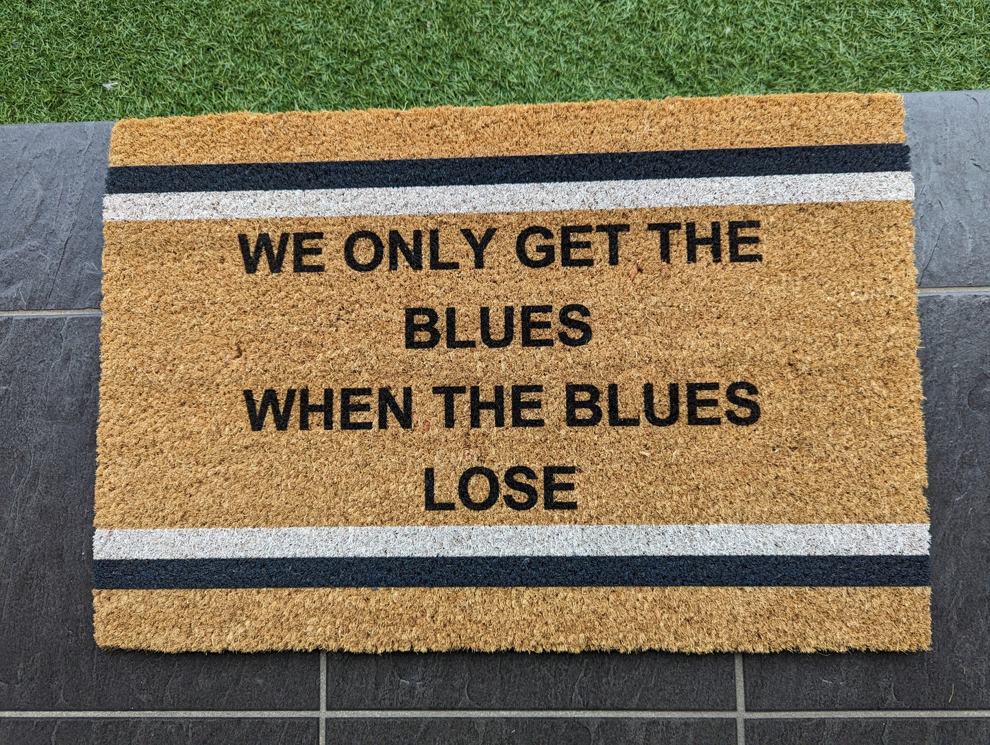 Your Words on an AFL Team Footy Doormat