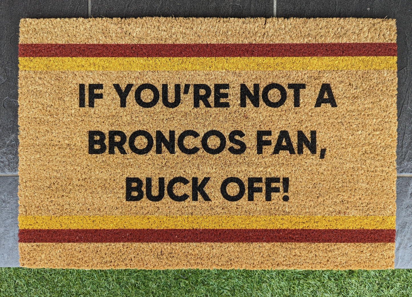 Your Words on an NRL Team Footy Doormat