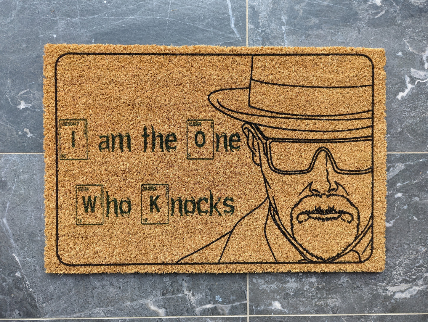 I am the one who knocks coir breaking bad doormat