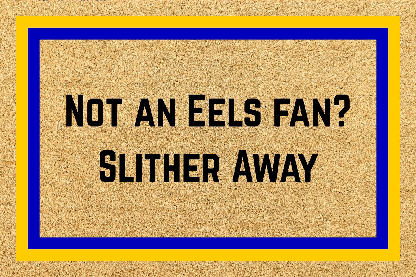 Your Words on an NRL Team Footy Doormat
