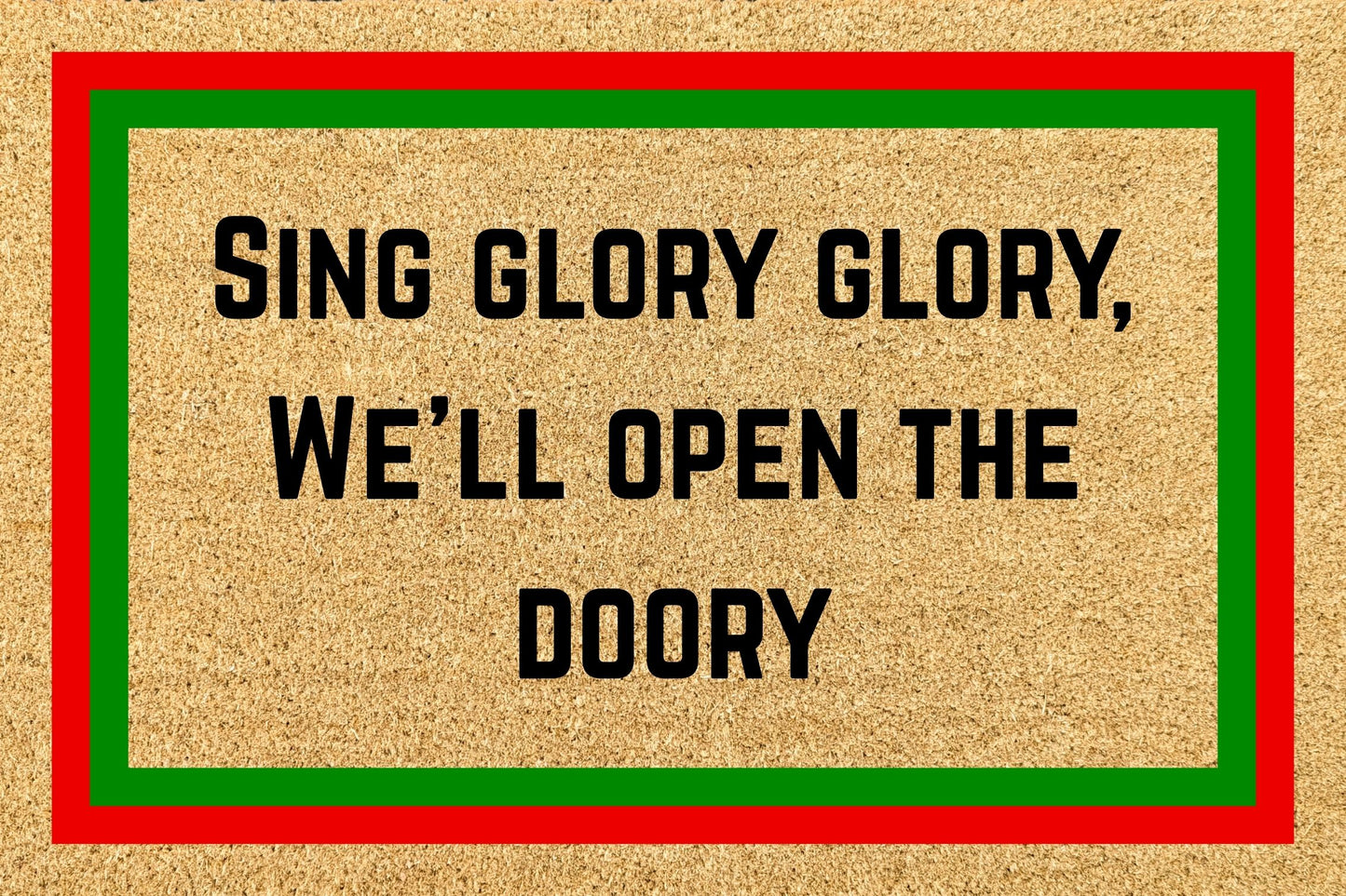 Your Words on an NRL Team Footy Doormat