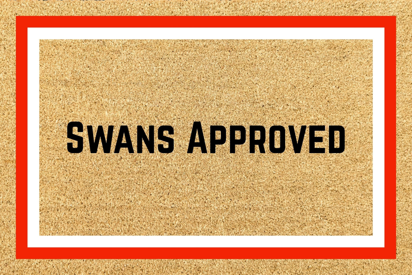 Your Words on an AFL Team Footy Doormat