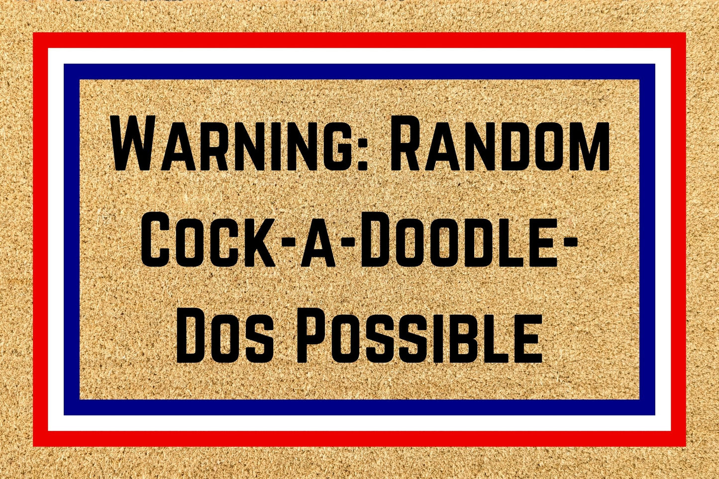 Your Words on an NRL Team Footy Doormat