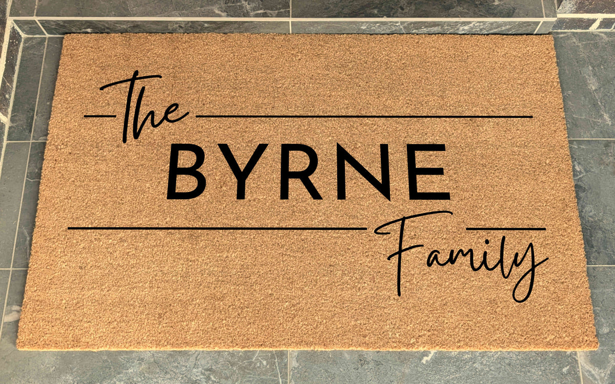 XL Coir Personalised Doormat The Name Family Bunch Crew