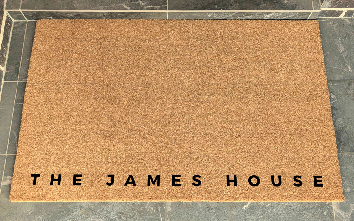 XL Coir Personalised Doormat Spaced Letters Bottom