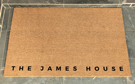XL Coir Personalised Doormat Spaced Letters Bottom