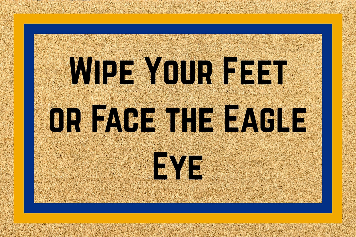 Your Words on an AFL Team Footy Doormat