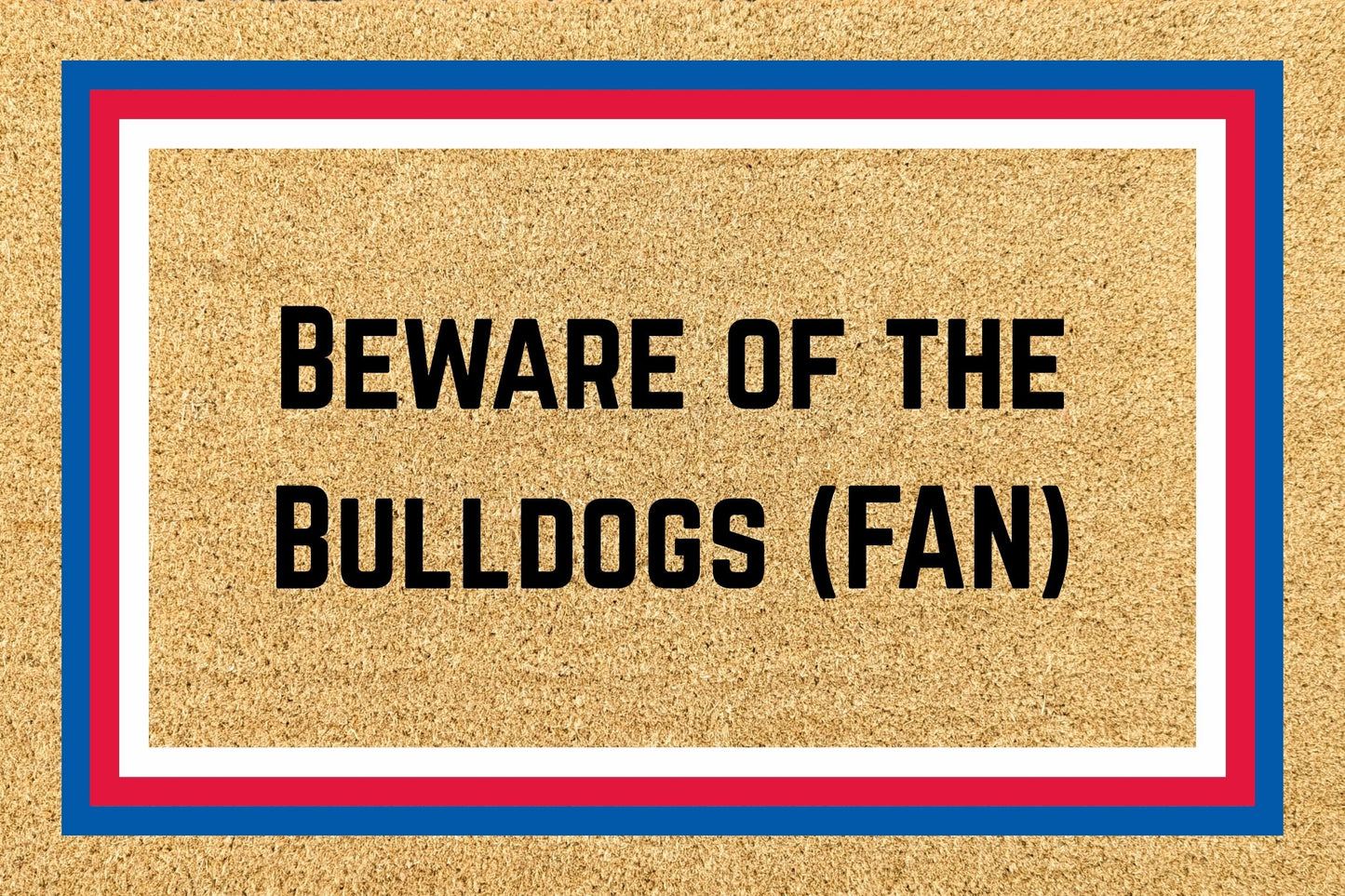 Your Words on an AFL Team Footy Doormat