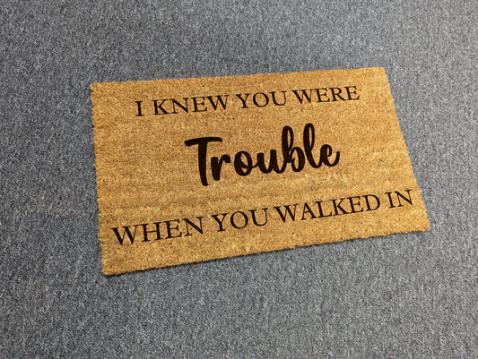 I Knew You Were Trouble When You Walked In