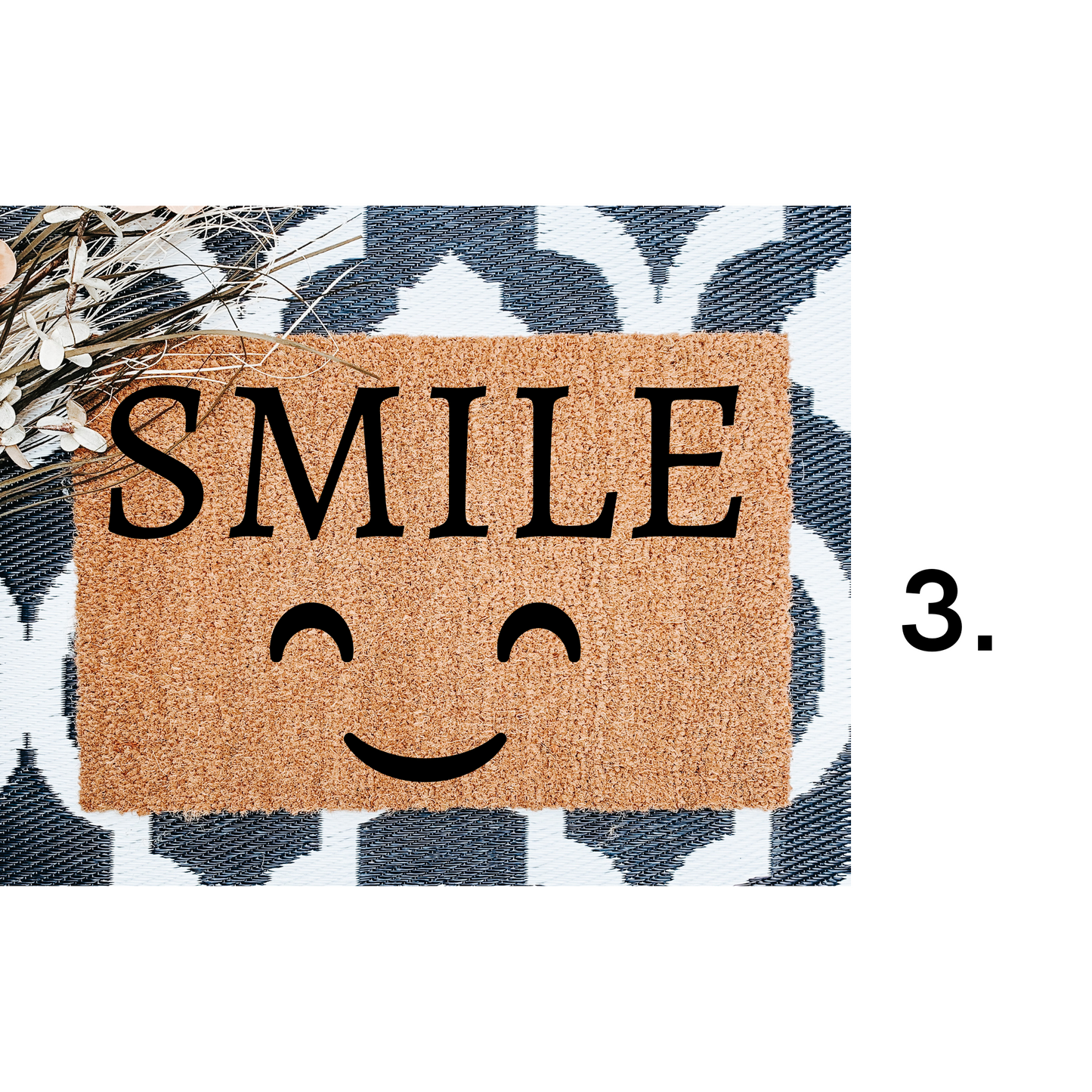 Smile doormat - Personalised Doormat Australia