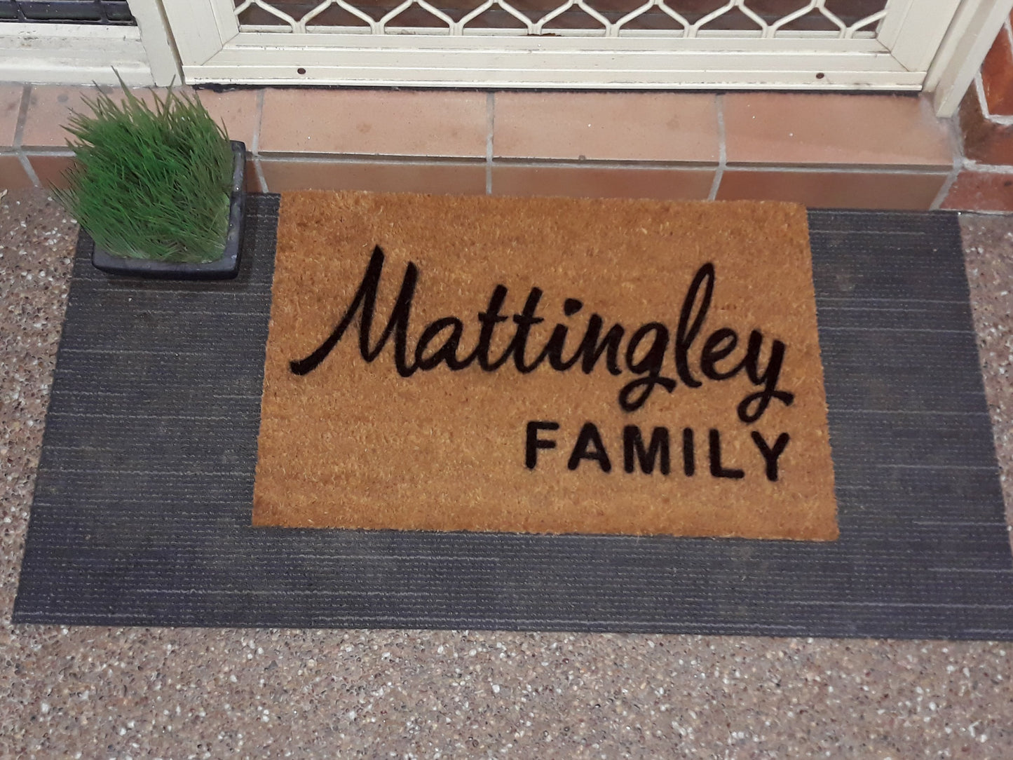 Family surname doormat classic  | Personalised Doormat - Personalised Doormat Australia