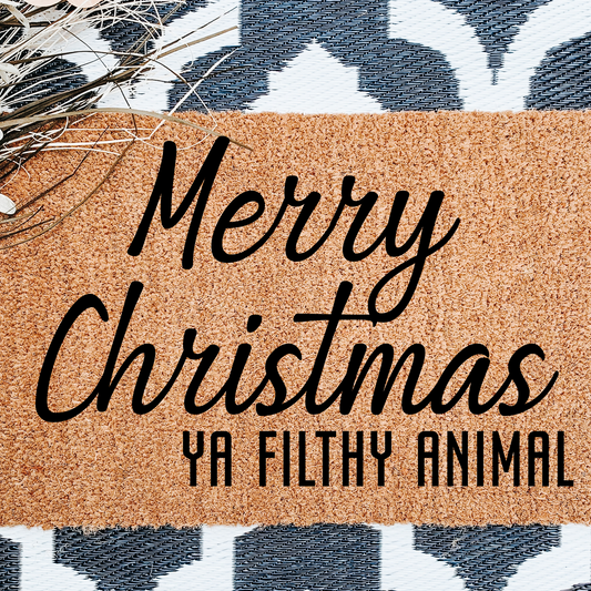 Merry Christmas Ya Filthy Animal doormat