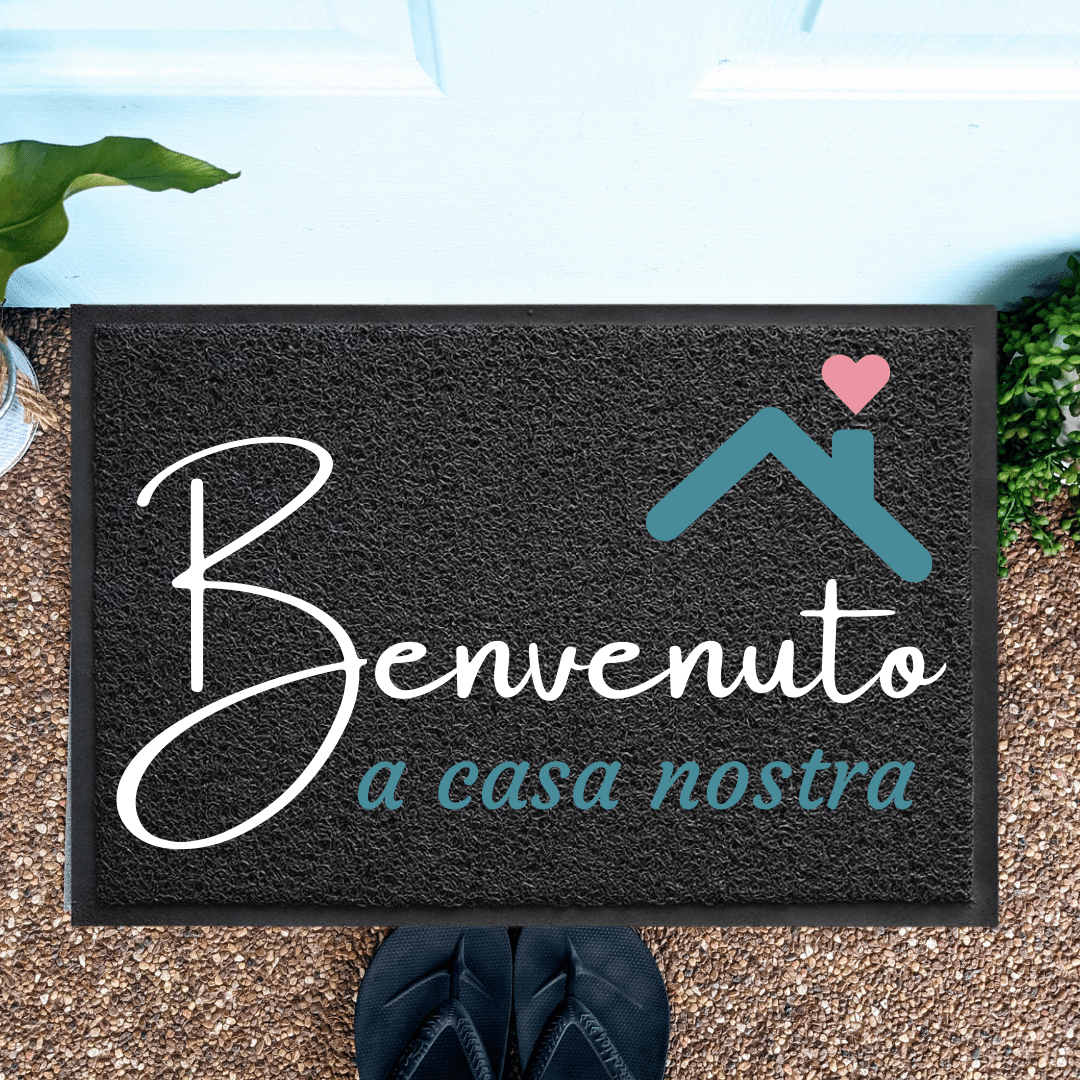 Italian benvenuto a casa nostra welcome doormat - Personalised Doormat Australia