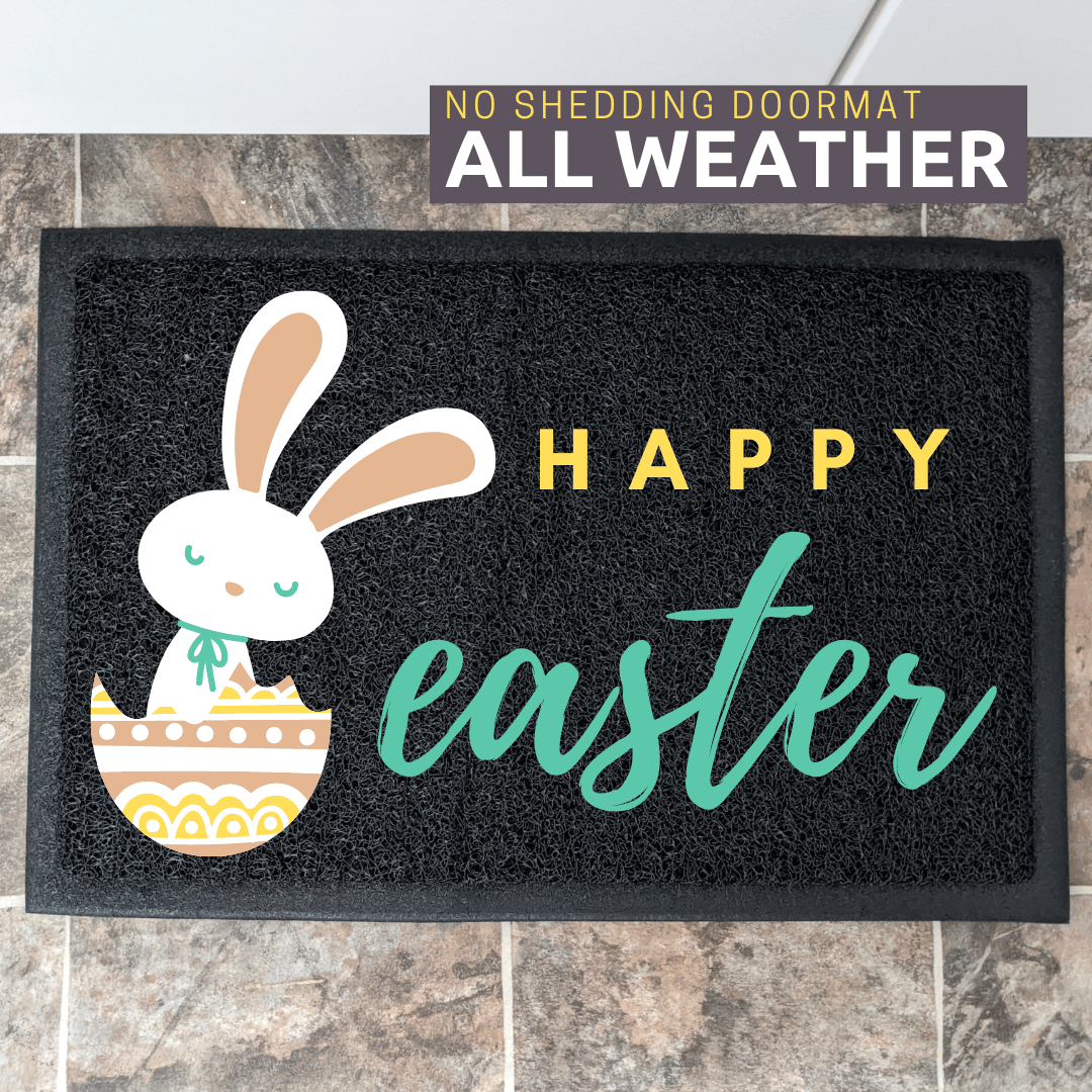 Happy Easter Doormat in colour!