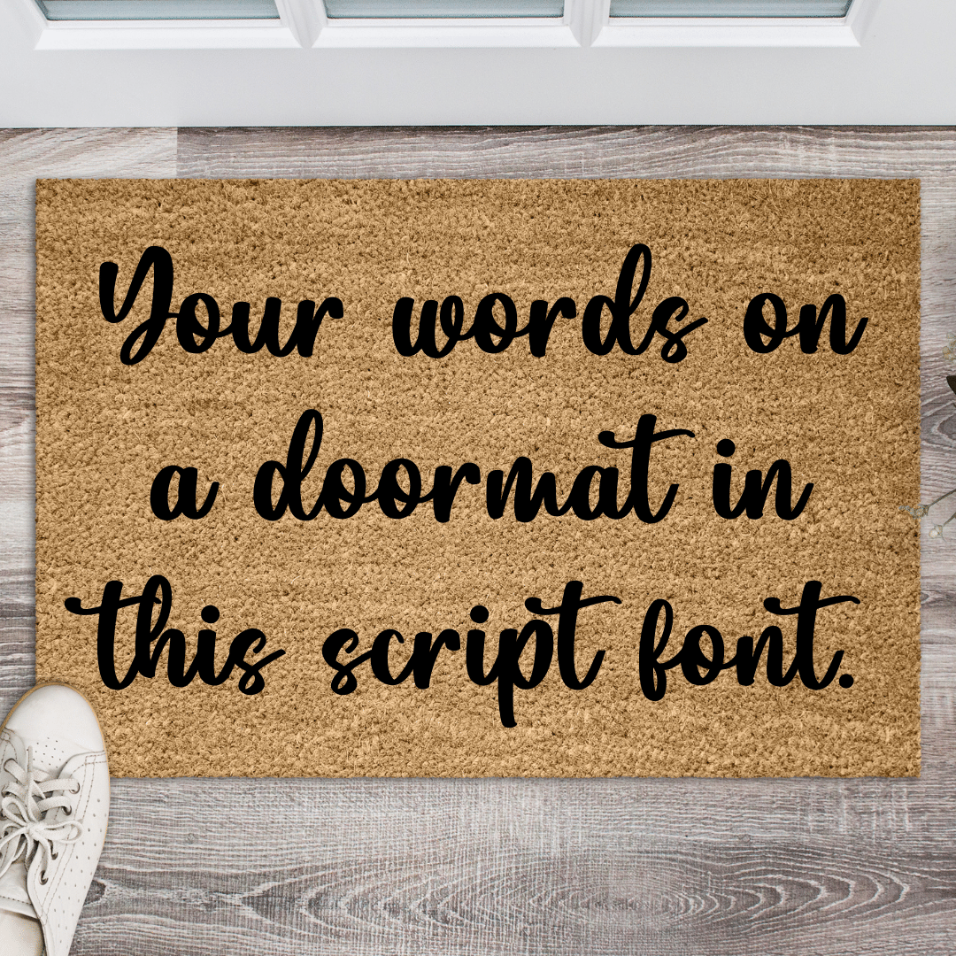 my own words on a doormat